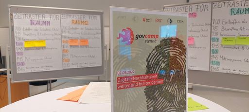Die Sessionplanung beim govcamp erfolgt durch die
Teilnehmer:innen vor Ort