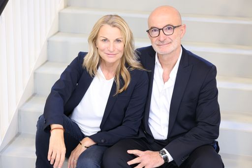 Jones-Eigentümer Gabor und Doris Rose anlässlich
des 50. Geburtstag des österreichischen Modelabels Jones
