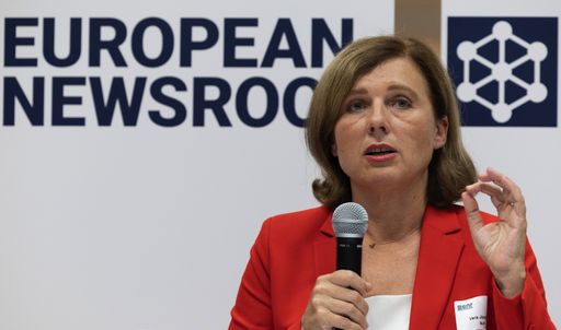 Vera Jourova, Vizepräsidentin der Europäischen Kommission, bei
der Eröffnung des European Newsroom (enr) in Brüssel, ein
Gemeinschaftsprojekt von 18 europäischen Nachrichtenagenturen. Foto:
Benoït Doppagne, Belga / Weiterer Text über ots und
www.presseportal.de/nr/8218 / Die Verwendung dieses Bildes ist für
redaktionelle Zwecke unter Beachtung ggf. genannter
Nutzungsbedingungen honorarfrei. Veröffentlichung bitte mit
Bildrechte-Hinweis.