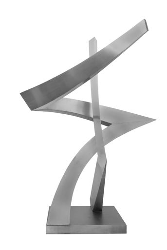 Vorschau Bild von Erste Kunstmesse in Schönbrunns Orangerie Oskar
Höfinger 1935 Golling/Niederösterreich - 2022 Wien „Auftakt“ Entwurf
und Ausführung 2011 Signiert, bezeichnet 1/3 Chromnickelstahl Höhe
240 cm