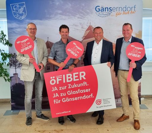 Gänserndorf bekommt das ultraschnelle
öFIBER-Glasfasernetz