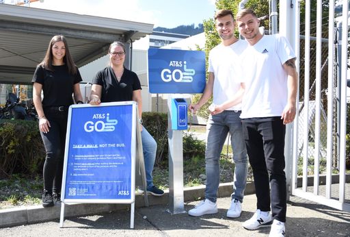 "Nimm die Beine, nicht den Bus" - Die
Mitarbeiter:innen-Challenge bei AT&S Leoben findet großen Anklang.