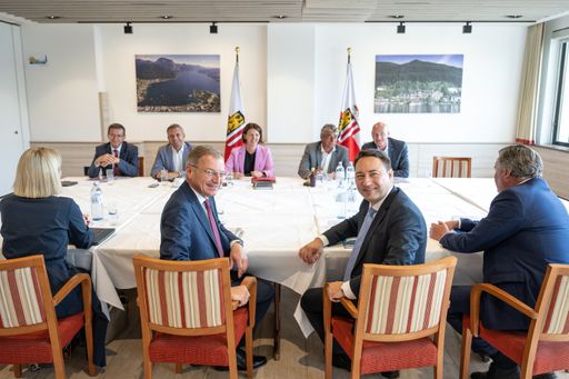  LH Thomas Stelzer und LH-Stv. Manfred Haimbuchner
bei der Regierungsklausur