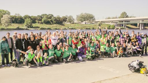  World Cleanup Day an der Donau in Wien