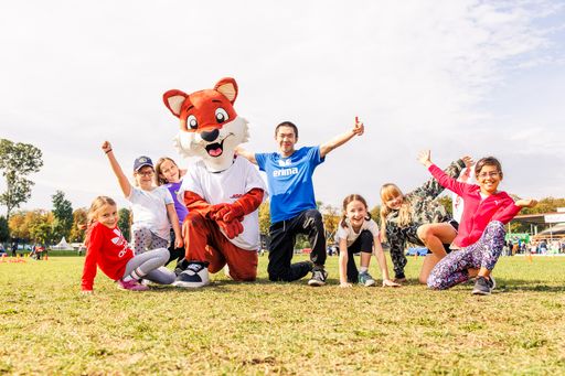  ASVÖ-Fuchsmaskottchen Filu beim Tag des Schulsports
2022