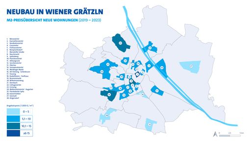 Vorschau Bild von Quadratmeter-Preisübersicht Neue Wohnungen