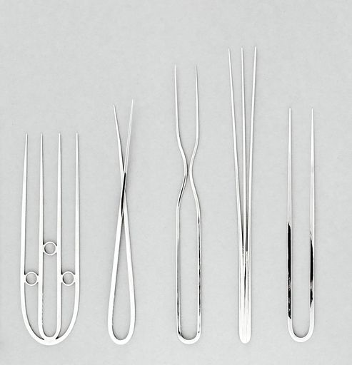 Vorschau Bild von Franz Hagenauer, Vorlegegabeln, 1981 Metall,
versilbert © MAK