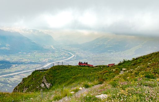 Rheintal, Richtung Süden, vom Hohen Kasten.