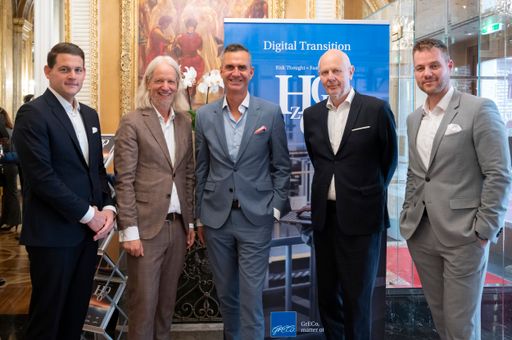 BILD v.l.n.r.: Georg Winter, Vorstand GrECo
Holding; Prof. Sebastian Kummer, Vorstand Institut
Transportwirtschaft & Logistik WU Wien; Christoph Repolust, Vorstand
GrECo International AG; Matthias Horx, Gründer Zukunftsinstitut;
Andreas Schmitt, Vorstand GrECo International AG zu OTS -