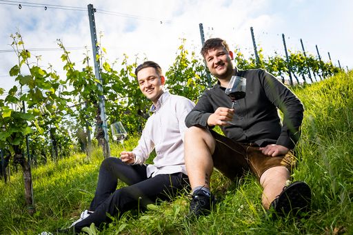 Florian und Matthias Lieleg vom Weingut Adam-Lieleg