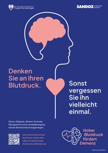 Plakatsujet der gemeinsamen Awarenesskampagne von
Sandoz und der ÖGH