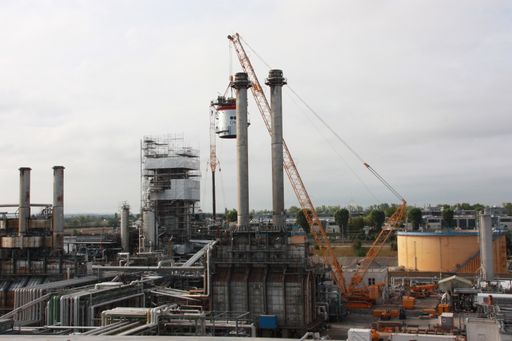 Vorschau Bild von Hub des Kolonnenkopfs im Zuge der Rückbauarbeiten
