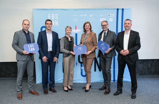  Bildtext: v.l.n.r. Frank Bösenberg, Markus
Stäblein, Gaby Schaunig, Barbara Eibinger-Miedl, Robert Gfrerer und
Gerald Murauer