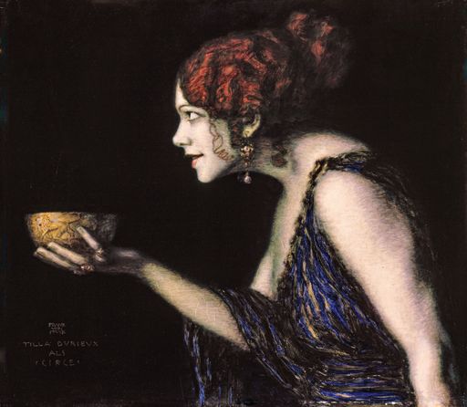 Vorschau Bild von Franz von Stuck 1863–1928 Tilla Durieux als Circe,
um 1913 Öl auf Holz | 60 x 68 cm Staatliche Museen zu Berlin,
Nationalgalerie/Leihgabe der Bundesrepublik Deutschland