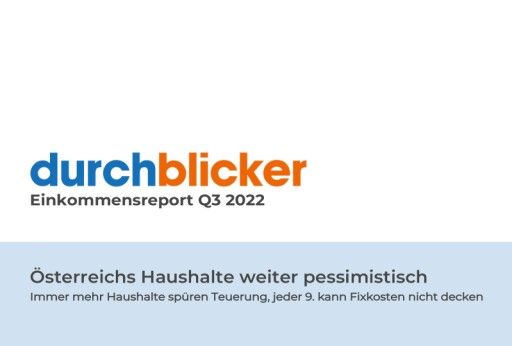 Vorschau Bild von durchblicker-Einkommensbefragung - Haushalte weiter pessimistisch - Ein Fünftel erwartet KV-Abschluss über 10 %