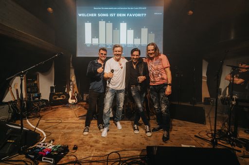 https://www.apa-fotoservice.at/galerie/30366 Im Bild v.l.n.r.:
Markus Bieder (Alle Achtung/Tonladen Records), Chris Zieger
(Vocals/Sterzrock), Christian Stani (Alle Achtung), Gerhard "Luis"
Pötsch (Keys, Vocals/Sterzrock)