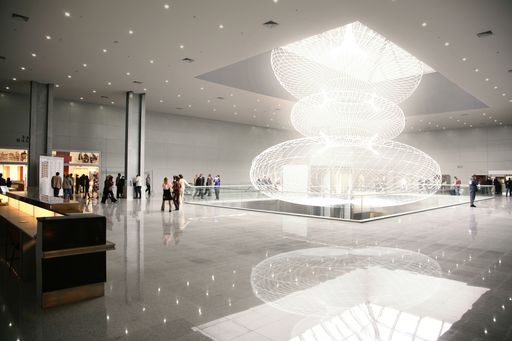 Vorschau Bild von business hall 4 - Entwurf der Lichtkünstlerin Heike
Stuckstedde mit der Bezeichnung DAYLIGHT No3 (Rendering)