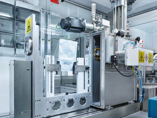 Batteriezellproduktion im Trockenraum des AIT
Batterielabors.