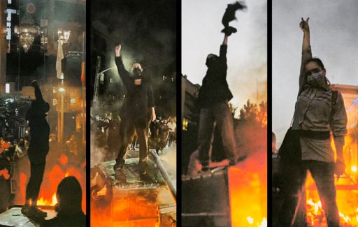 Vorschau Bild von Aus Anlass der Frauenproteste im Iran präsentiert das
MuseumsQuartier Wien eine sechsteilige Fotoinstallation der
iranischen Künstlerin Hoda Afshar.