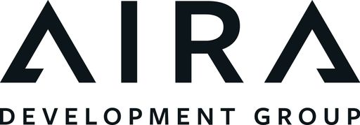  Hier wird das AIRA Logo in der Hauptfarbe Onyx Black gezeigt.