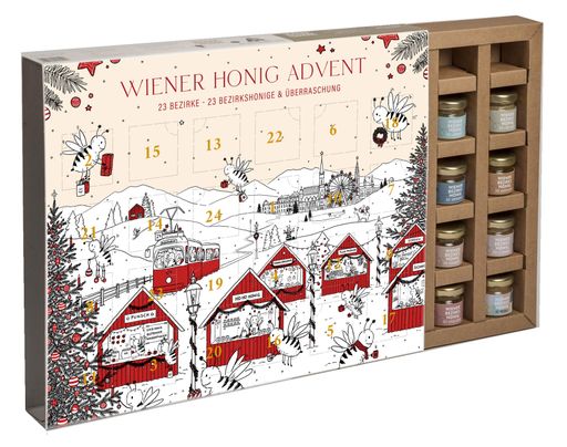  Adventskalender – Wiener Honig Advent von Wiener
Bezirksimkerei
