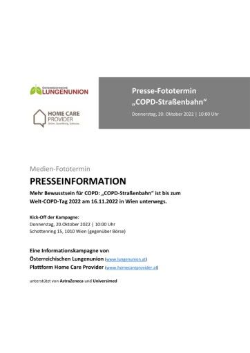 Vorschau Bild von Pressemappe inkl. Expert:innen-Statements und COPD-Factsheet - COPD-Kampagne 2022