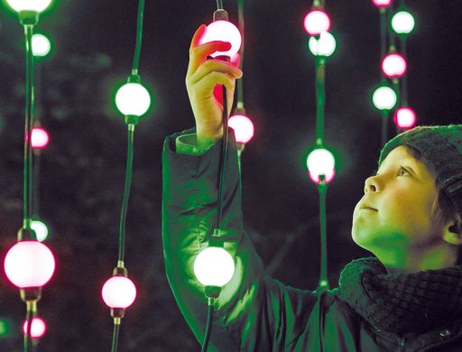 Der magische Lichtergarten „Illumina Schloss Grafenegg“