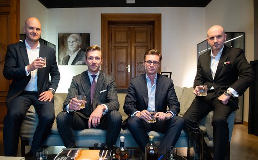 v.l.n.r Helmut Kogler, Hans Lassen, Maximilian
Baar-Baarenfels, Florian Koschat