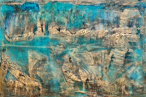 Gorica Jeremić; Kunstwerk: Ocean Blue; Mixed Media
on Canvas; 2x3m; 2022