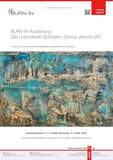 Vorschau Bild von Pressetext BURN-IN Ausstellung „Das unsichtbare Sichtbare“ mit Gorica Jeremić im Traditionskaufhaus Gerngross