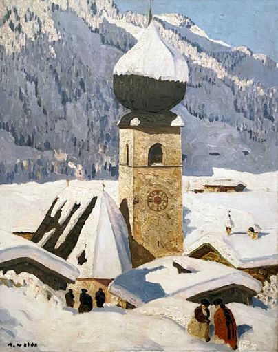 Vorschau Bild von Alfons Walde, "Aurach bei Kitzbühel", Kunsthandel
Freller Öl auf Leinwand, 100 x 78,5 cm, signiert unten links;
rückseitig Künstlerhausetikett 1924 Nr. 3347