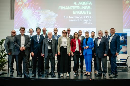 Vorschau Bild von LHStv.in Gaby Schaunig sowie die internationalen
Speaker der 4. AGGFA Finanzierungs-Enquete