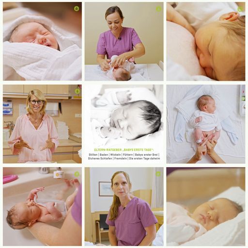  Kostenloser neunteiliger Video-Ratgeber der
Privatklinik Goldenes Kreuz für frisch gebackene Eltern mit
Expertinnen-Tipps und "Hands-On"-Anleitungen