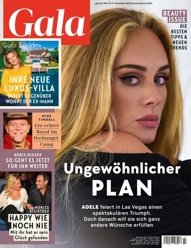 GALA-Cover 47/2022 / Weiterer Text über ots und
www.presseportal.de/nr/6106 / Die Verwendung dieses Bildes für
redaktionelle Zwecke ist unter Beachtung aller mitgeteilten
Nutzungsbedingungen zulässig und dann auch honorarfrei.
Veröffentlichung ausschließlich mit Bildrechte-Hinweis.