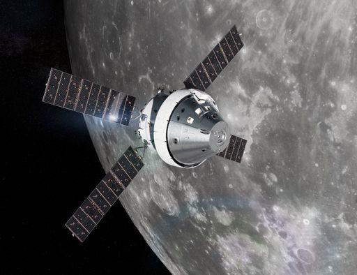  Aussendung Wiener High-Tech Unternehmen mit
Elektronik-Komponenten an Bord des NASA Mondfluges