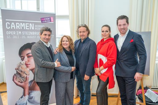 v.l.n.r. Alessandro Camera, Carla Ricotti, Arnaud Bernard,
Kristīne Opolais, Daniel Serafin (c) Andreas Tischler