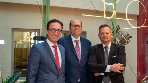 (v.l.n.r): Werner Panhauser, Alexander Zeh und
Thomas Neusiedler