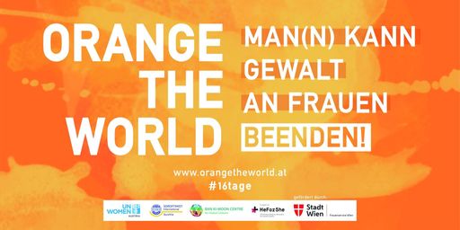 Vorschau Bild von Die AUVA beteiligt sich an der „Orange the World“-Kampagne und
möchte damit auf Gewalt gegen Frauen und die Rolle von
Krankenanstalten aufmerksam machen.