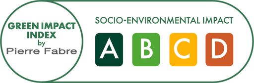  GREEN IMPACT INDEX Logo zur Bewertung der Produkte