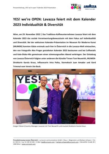 Vorschau Bild von Lavazza Kalender 2023 (c) Michael Chuop