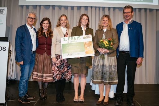Die Sieger des 2. Platzes beim
Innovationswettbewerb von Urlaub am Bauernhof