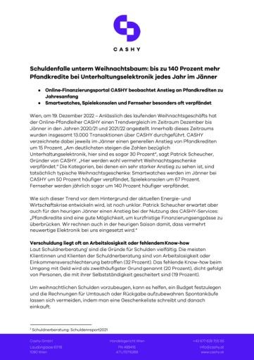 Vorschau Bild von Schuldenfalle unterm Weihnachtsbaum