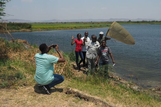 Sammelexkursion zum Fluss Kafue.