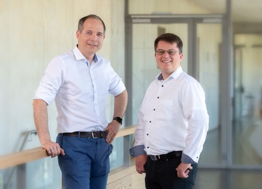 Vorschau Bild von Co-Founder medaia GmbH Dr. Michael Tripolt, MPH +
Mag. Albin Skasa, CEO medaia GmbH