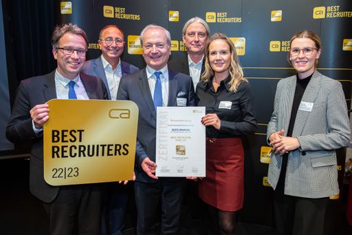  Verleihung des Golden Best Recruiter Siegels