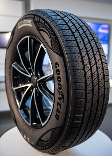 Goodyear Innovation: Konzeptreifen aus 90% nachhaltigen
Materialien / Die Verwendung dieses Bildes für redaktionelle Zwecke
ist unter Beachtung aller mitgeteilten Nutzungsbedingungen zulässig
und dann auch honorarfrei. Veröffentlichung ausschließlich mit
Bildrechte-Hinweis.