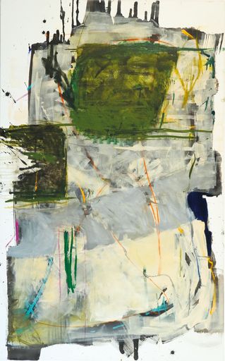  Weissschatten – Unruhe unter Blütenweiss
Kunstlerin: Andrea Langensiepen 160x100 Acryl auf Leinwand