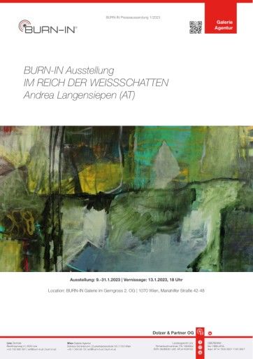 Vorschau Bild von Pressetext BURN-IN Ausstellung Im Reich der Weissschatten mit Andrea Langensiepen im Traditionskaufhaus Gerngross