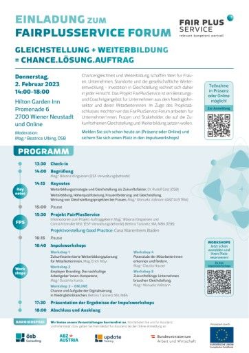  Einladung FairPlusService Forum