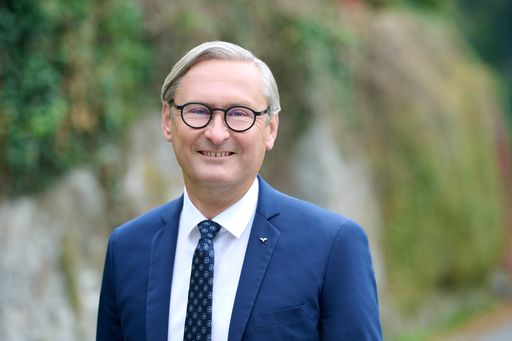 Betr.oec. Gerhard Hamel, Vorstandsvorsitzender der
Volksbank Vorarlberg © Marcel Hagen